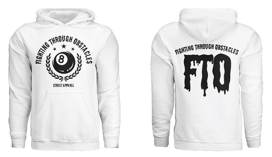 FTO 8 Ball Hoodie (White/Black)