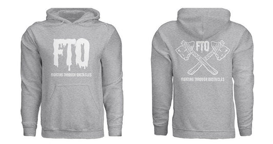 FTO Axe Hoodie (Gray/White)